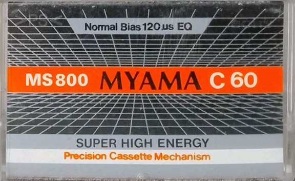 Compact Cassette Myama MS 800 60 Type I Normal Worldwide