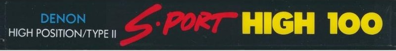 Compact Cassette Denon S-Port 100 "SP-H100" Type II Chrome 1990 North America
