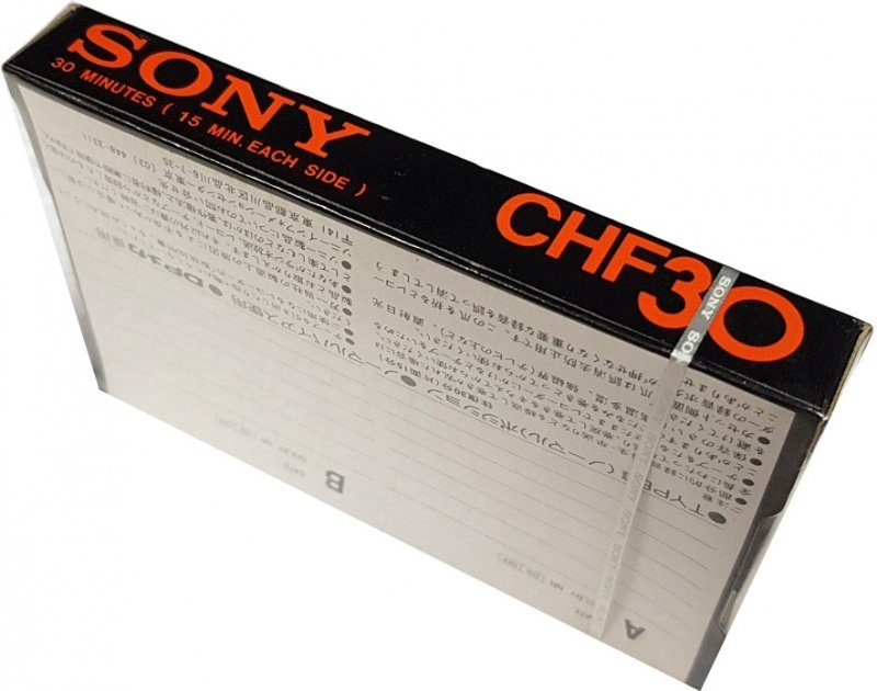 Compact Cassette Sony CHF 30 Type I Normal 1977 Japan