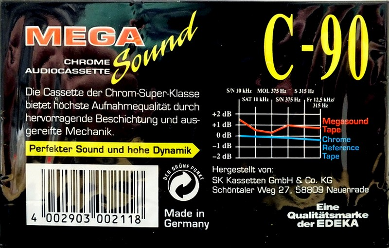 Compact Cassette: Unknown Mega Sound -  90