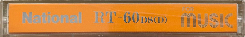 Compact Cassette National DS 60 "RT-DS(D)" Type I Normal 1982 Japan