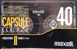 Compact Cassette Maxell Capsule II 40 "Cologne" Type II Chrome 1990 Europe