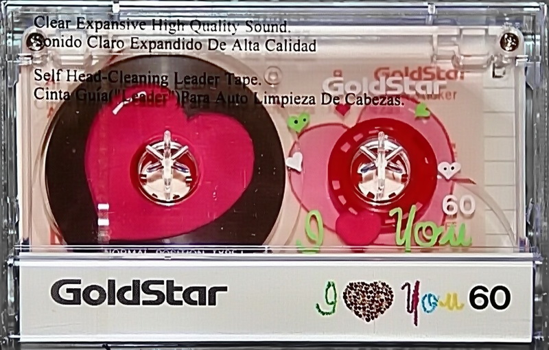 Compact Cassette Goldstar Fun 60 "I Love you" Type I Normal 1992 Europe, North America