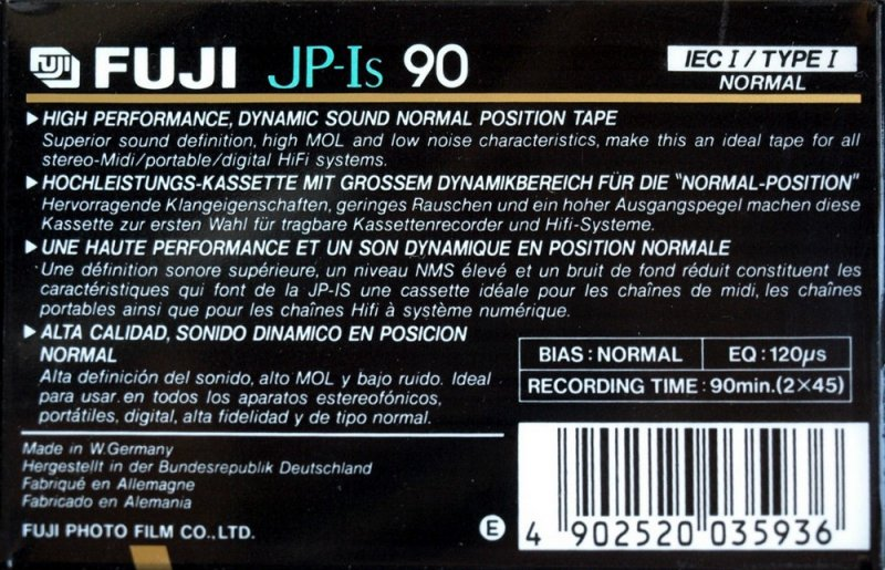 Compact Cassette: FUJI Fuji - JP-Is 90