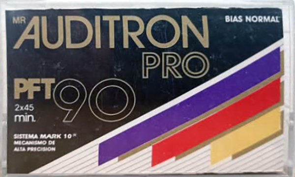Compact Cassette Auditron PRO PFT 90 Type I Normal 1984 Mexico