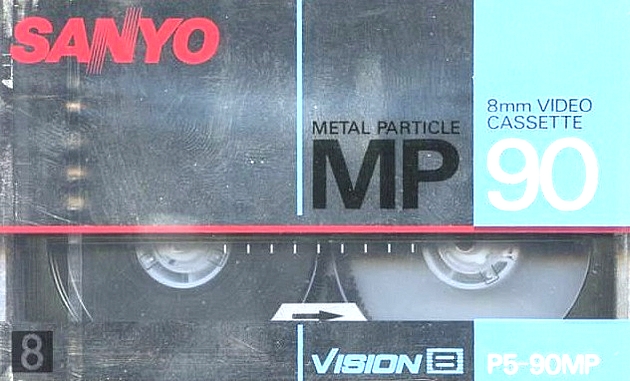 Video8, Hi8, Digital8 Sanyo 90 "MP 8vision" Type IV Metal 1989 Europe