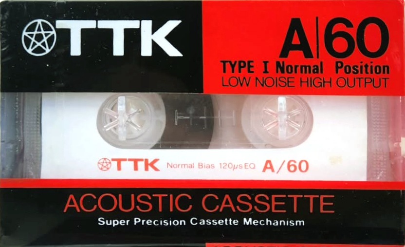 Compact Cassette TTK A 60 Type I Normal 1986 Worldwide