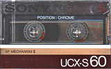 Compact Cassette Sony UCX-S 60 Type II Chrome 1985 Europe