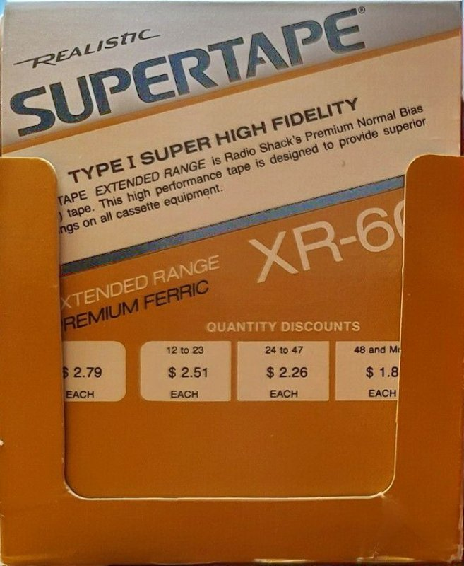 Compact Cassette: Unknown SUPERTAPE - XR 60