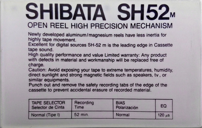 Compact Cassette:  Shibata -  52