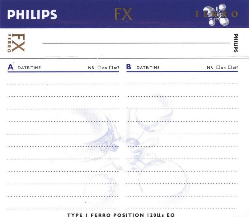 Compact Cassette Philips FX  Ferro 60 Type I Normal 2002 Worldwide