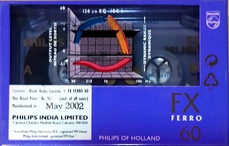 Compact Cassette Philips FX  Ferro 60 Type I Normal 2002 Worldwide
