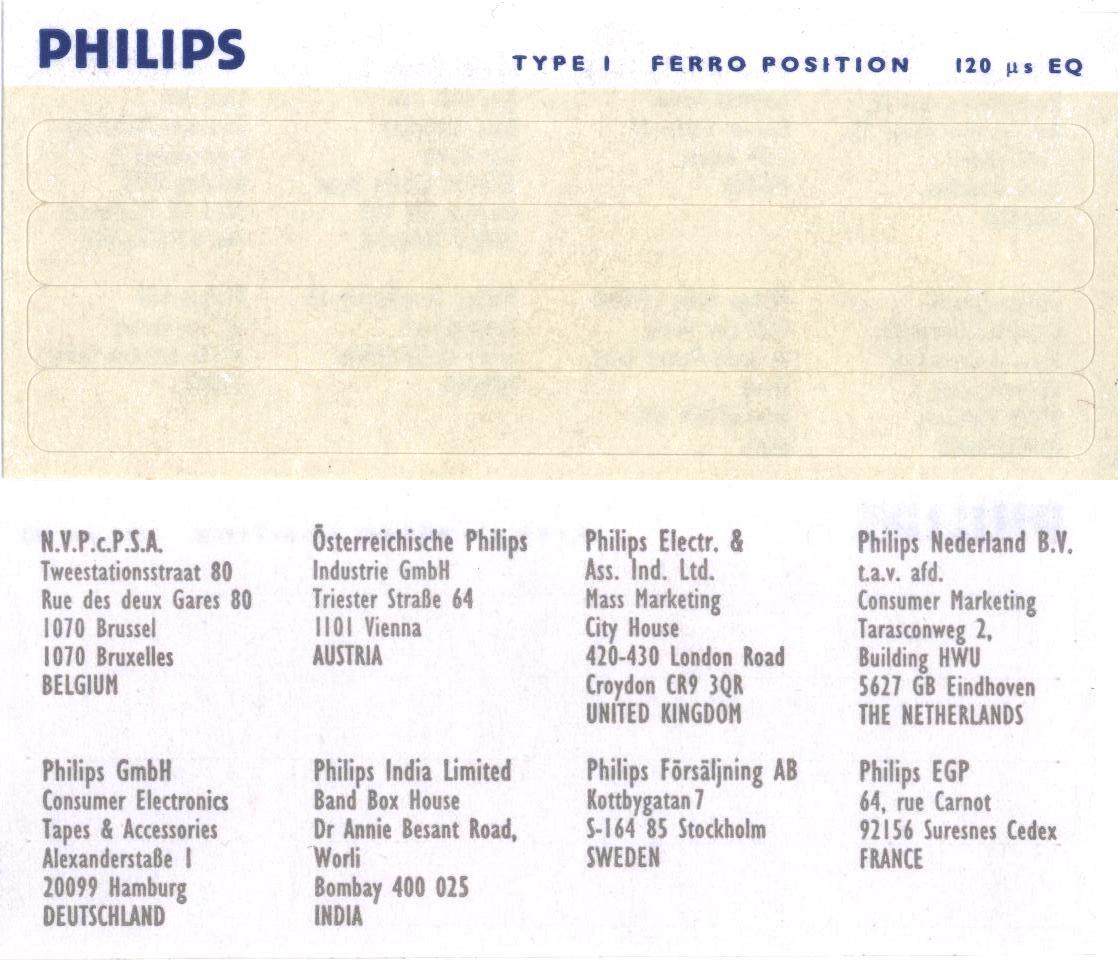 Compact Cassette Philips FX  Ferro 60 Type I Normal 2002 Worldwide
