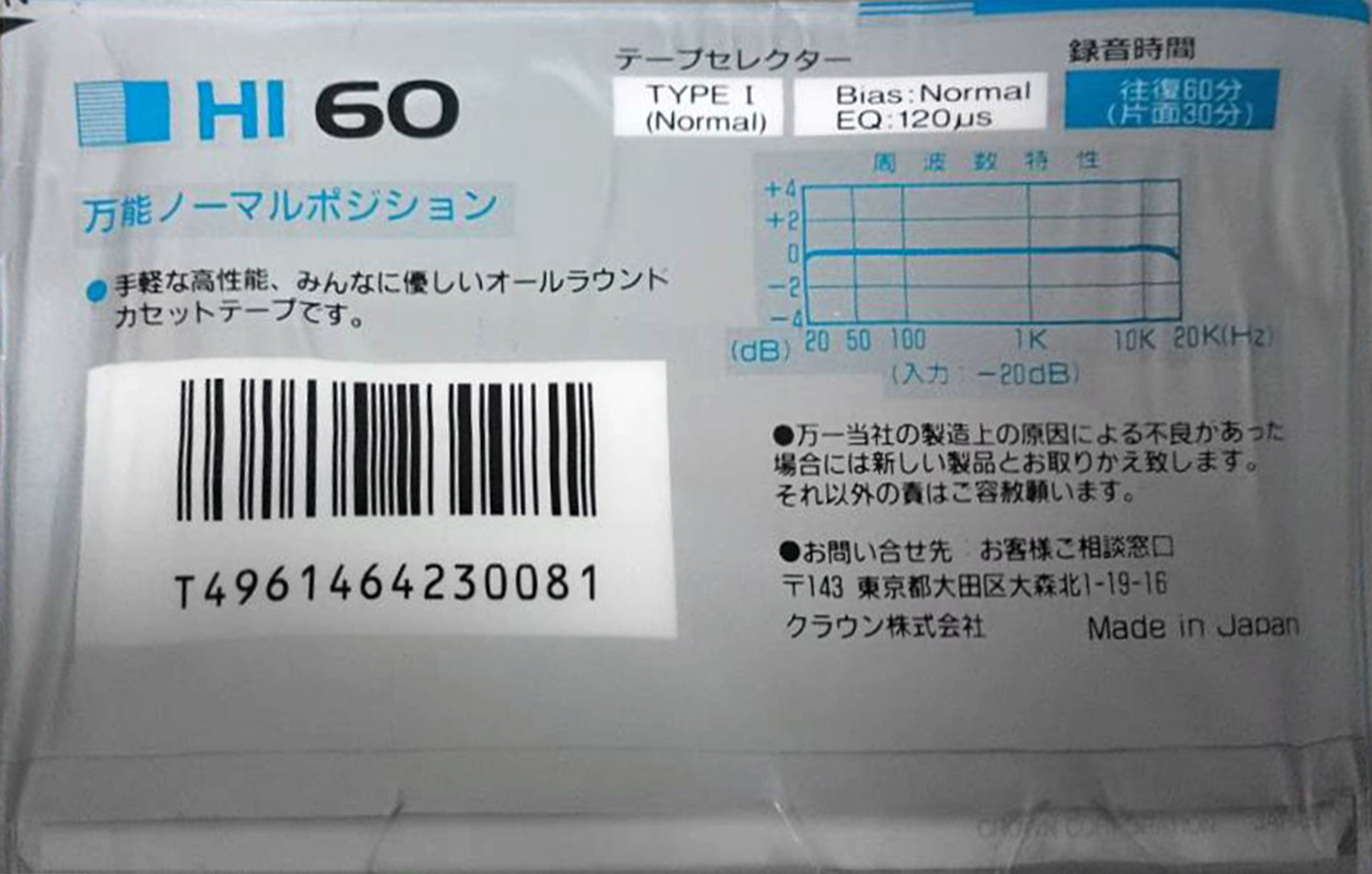 3 pack Crown / Crown Radio Corporation HI 60 Type II Chrome Japan