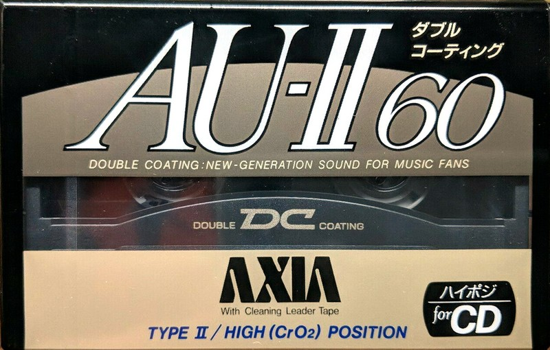 Compact Cassette AXIA AU-II 60 Type II Chrome 1991 Japan