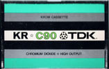 Compact Cassette TDK KR Krom 90 Type II Chrome 1973 Europe, USA