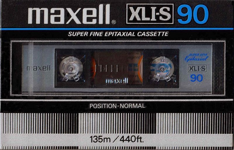 Compact Cassette Maxell XLI-S 90 Type I Normal 1982 USA