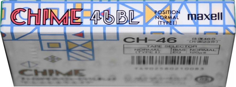 Compact Cassette Maxell Chime 46 "46BL" Type I Normal 1989 Japan
