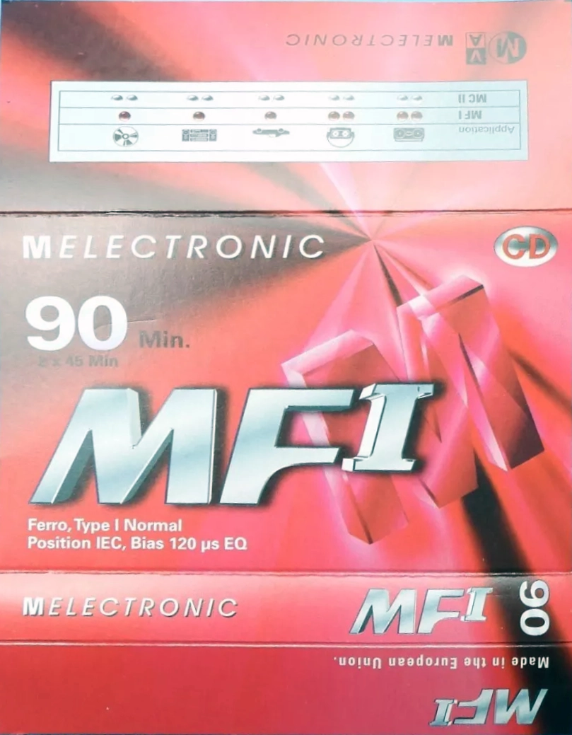 Compact Cassette Melectronic MF I 90 Type I Normal 1996 Switzerland