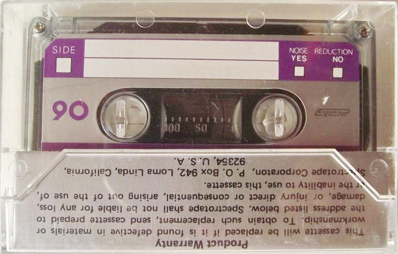 Compact Cassette: Unknown Spec -  90