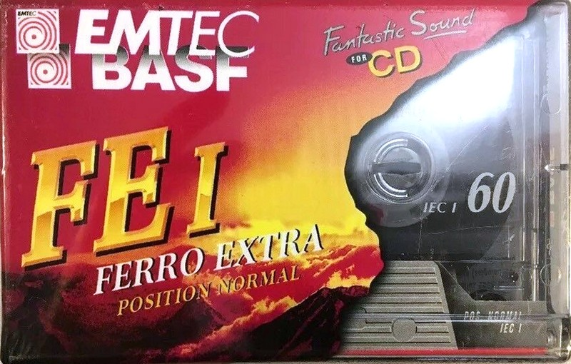 Compact Cassette Emtec FE I Ferro Extra 60 Type I Normal 1999 Europe