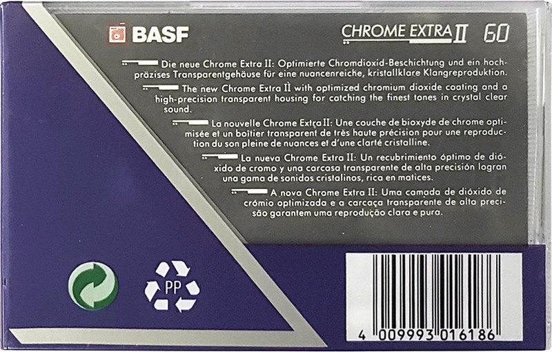 Compact Cassette: BASF  - Chrome Extra II 60