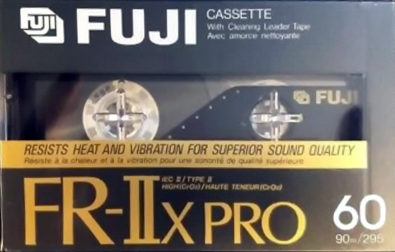 Compact Cassette Fuji FR-IIx Pro 60 Type II Chrome 1989 North America