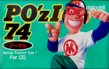 Compact Cassette Maxell PO`z 74 "POZ1-74" Type I Normal 1995 Japan