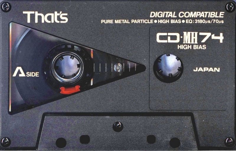 Compact Cassette Thats CD 74 "CD-MH" Type II Chrome 1987 USA