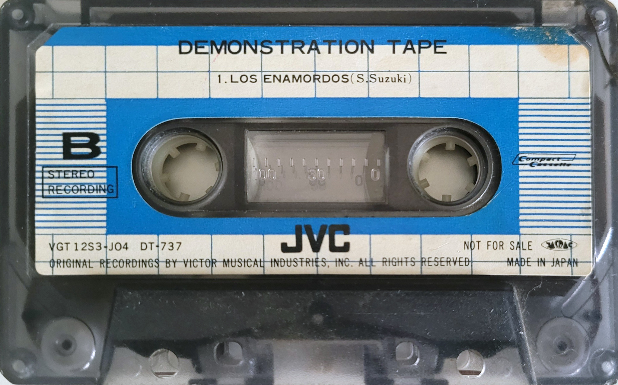 Compact Cassette JVC "DT-737" Demonstration Tape Japan
