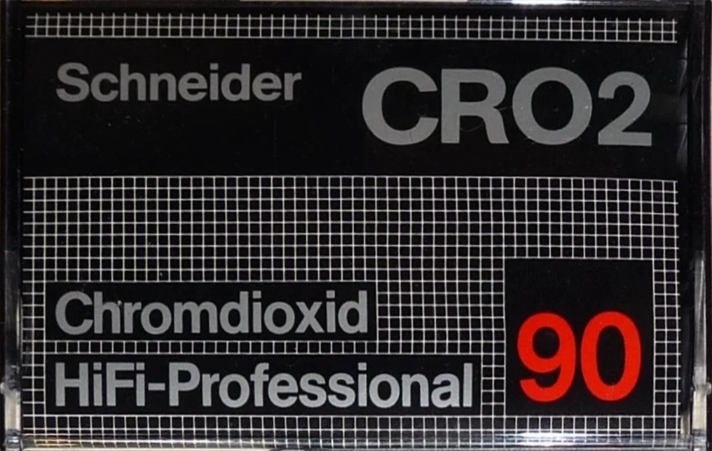 Compact Cassette Schneider CRO2 90 Type II Chrome 1980 Germany
