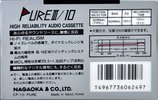 Compact Cassette Nagaoka Pure III 10 Type I Normal 1983 Japan