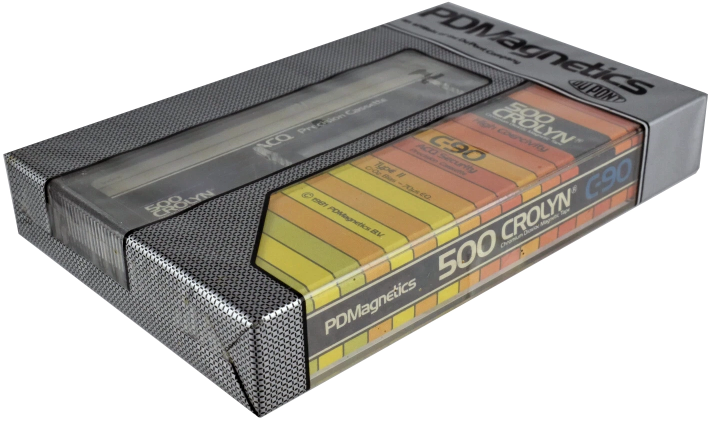 Compact Cassette PDM 500 Crolyn 90 Type II Chrome 1981 Europe