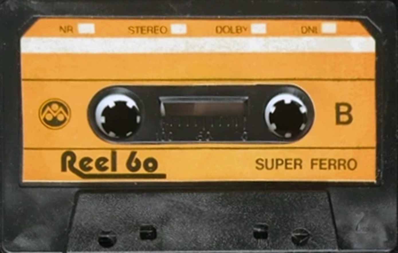 Compact Cassette Reel Super Ferro 60 "black" Type I Normal 1986 Poland