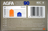 Compact Cassette AGFA CRX 90 Type II Chrome 1982 Europe