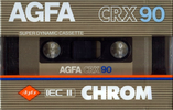 Compact Cassette AGFA CRX 90 Type II Chrome 1982 Europe