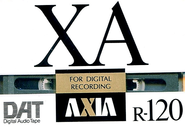 Digital Audio Tape AXIA 120 "XA" Type IV Metal 1990 Japan