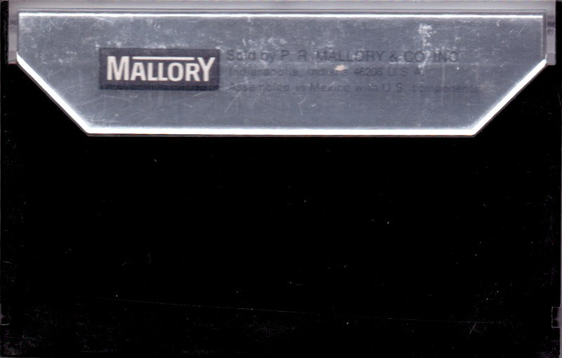 Compact Cassette:  Mallory - Duratape 60