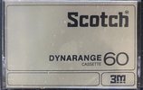Compact Cassette Scotch Dynarange 60 Type I Normal 1977 Brazil