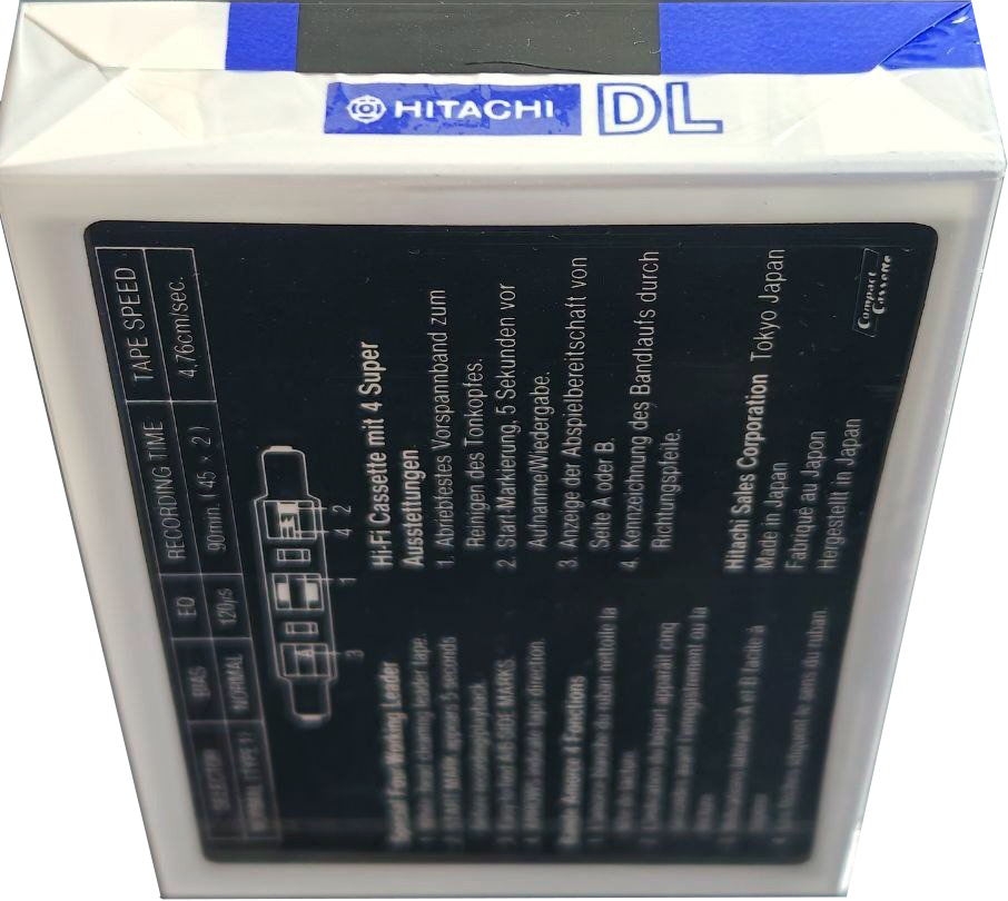 Compact Cassette Hitachi DL 90 Type I Normal 1983 Europe