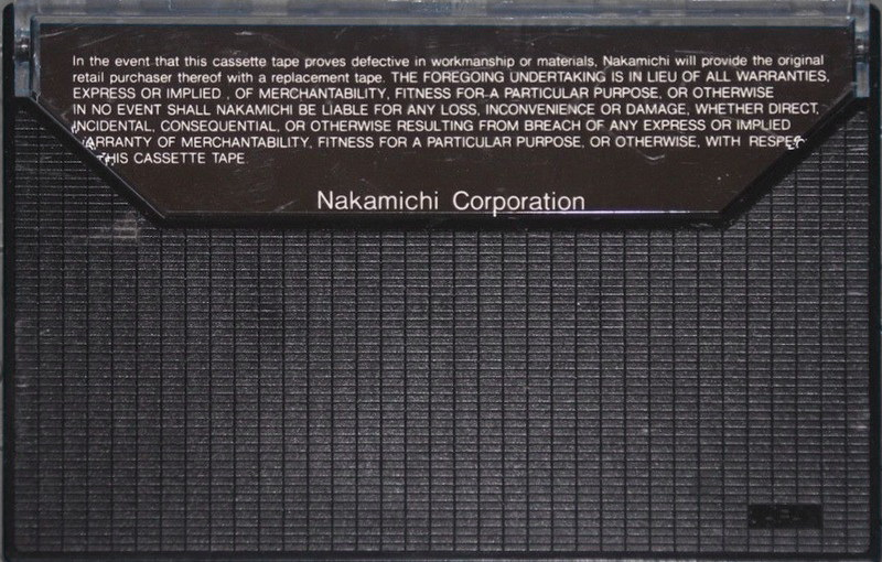 Compact Cassette Nakamichi SX 90 Type II Chrome 1978 USA