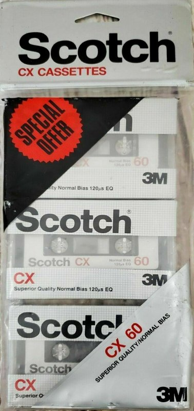 Blister Scotch CX 60 Type I Normal 1982 Europe