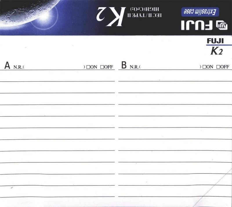 Compact Cassette Fuji K2 46 Type II Chrome 1995 Europe