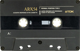 Compact Cassette TDK AR-X 54 "AR-X54M" Type I Normal 1990 Japan