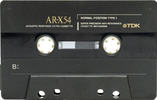 Compact Cassette TDK AR-X 54 "AR-X54M" Type I Normal 1990 Japan
