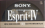 Compact Cassette Sony Esprit 90 "ESP IV-90" Type IV Metal 1992 Europe