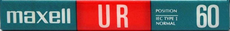 Compact Cassette Maxell UR 60 Type I Normal 1992 North America