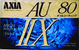 Compact Cassette AXIA AU-IIx 80 "AU2X A 80" Type II Chrome 1992 Japan