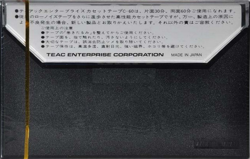 Compact Cassette Teac 60 "TEAC Enterprise" Type I Normal 1976 Japan