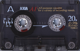Compact Cassette AXIA A1 20 "A1SB 20" Type I Normal 1997 Japan